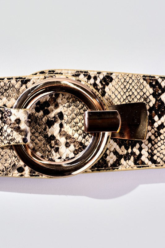 CEINTURE LARGE IMPRIMÉ SERPENT