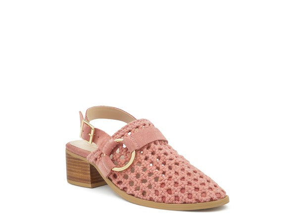 SANDALE À TALONS BLOCS ROSALIE BLUSH