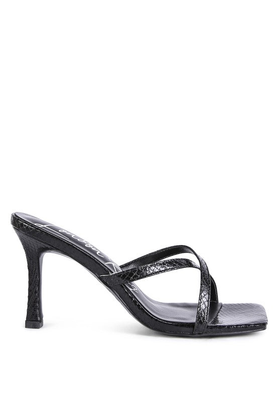 SANDALES COULISSANTES À BRIDES CROISÉES MURIEL CROC