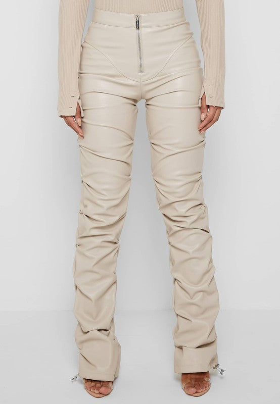 PANTALON SEXY EN CUIR PU