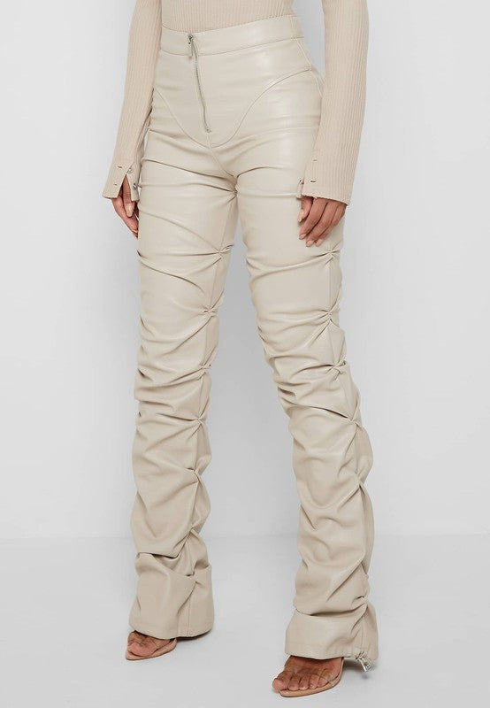 PANTALON SEXY EN CUIR PU