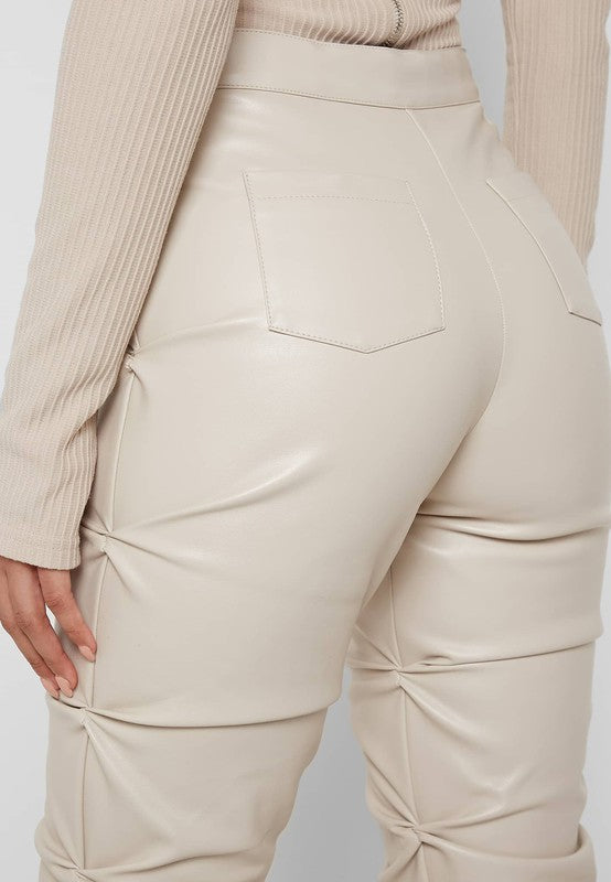 PANTALON SEXY EN CUIR PU
