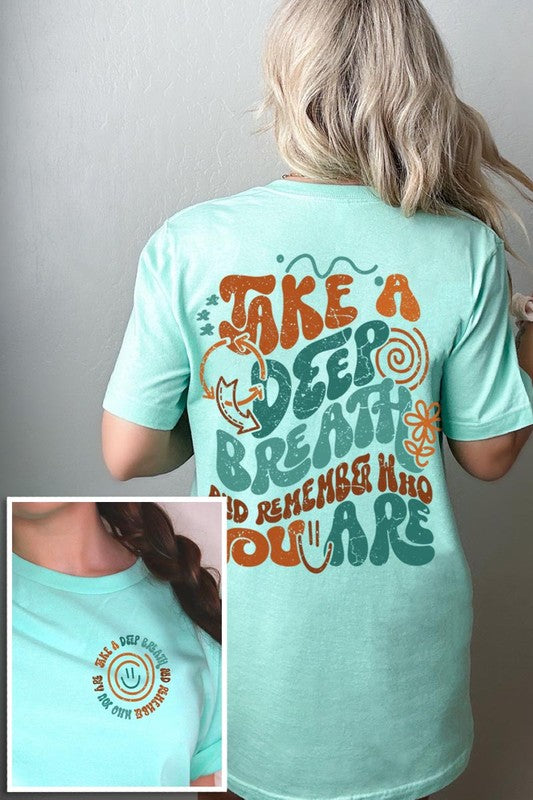 Positive Quote Front Back Graphic T Shirts