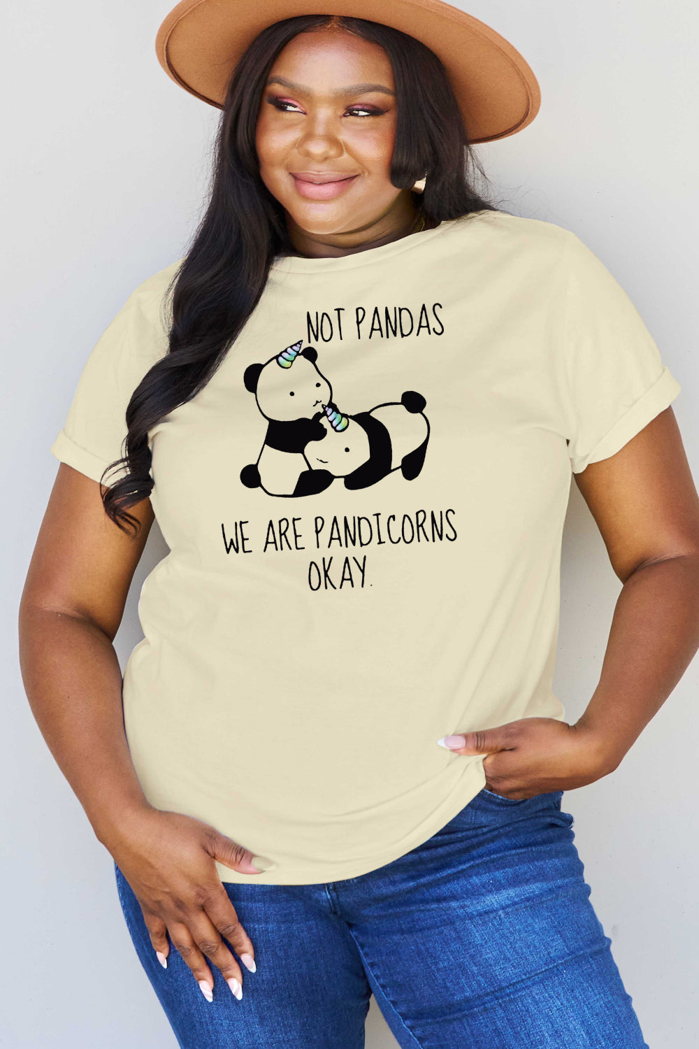 Full Size  Pandicorn Graphic Cotton T-Shirt