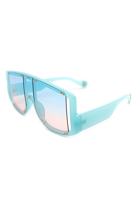 Oversize Square Fashion Shield Visor Sunglasses