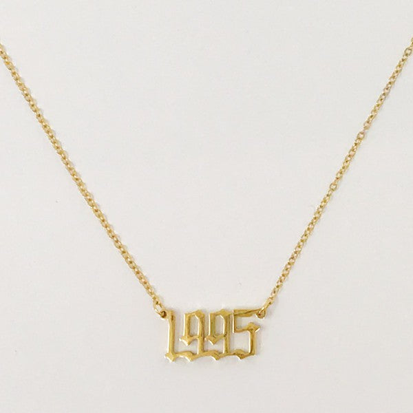 Birth Year Necklace