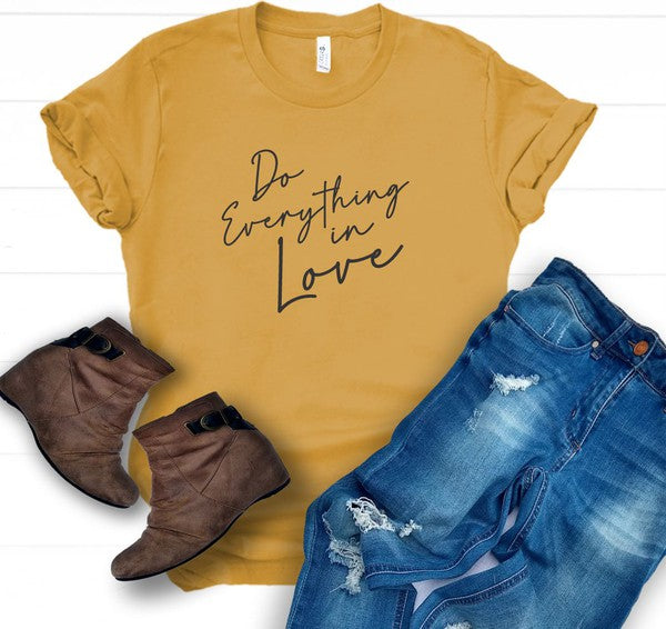 Camiseta Softstyle con cuello redondo Do Everything in Love