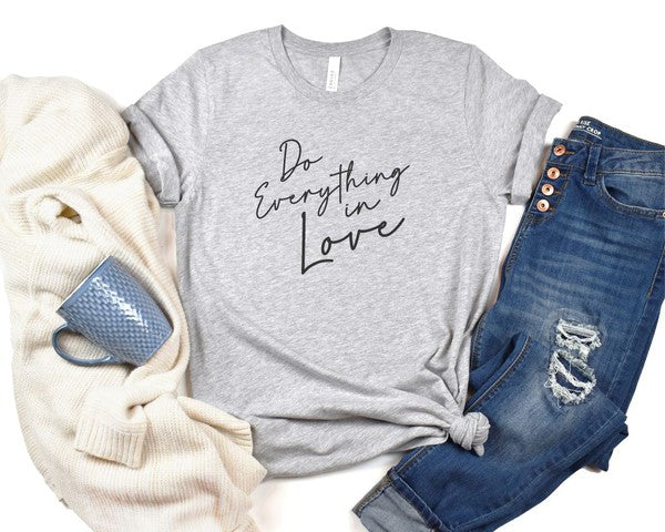 T-shirt softstyle à col ras du cou Do Everything in Love