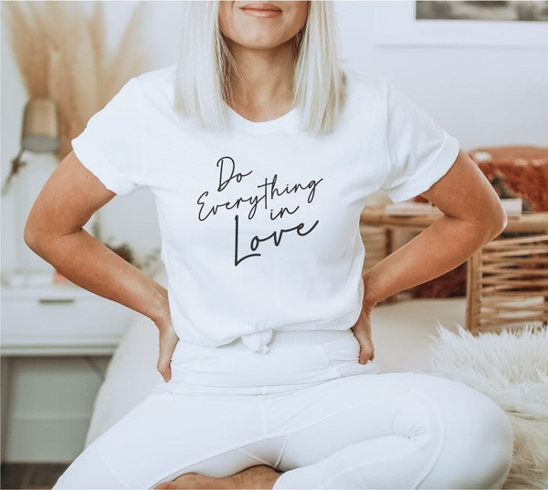 Do Everything in Love Crew Neck Softstyle Tee