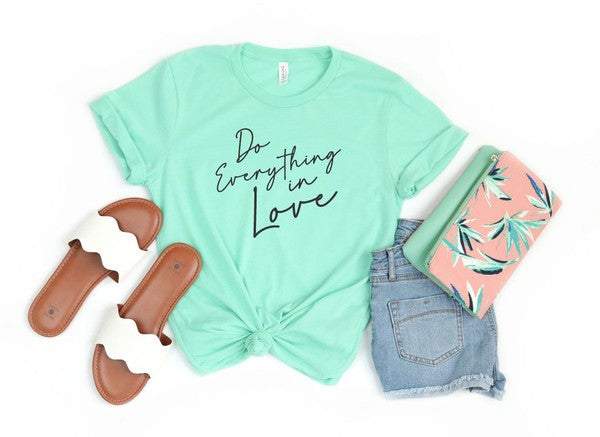 Camiseta Softstyle con cuello redondo Do Everything in Love