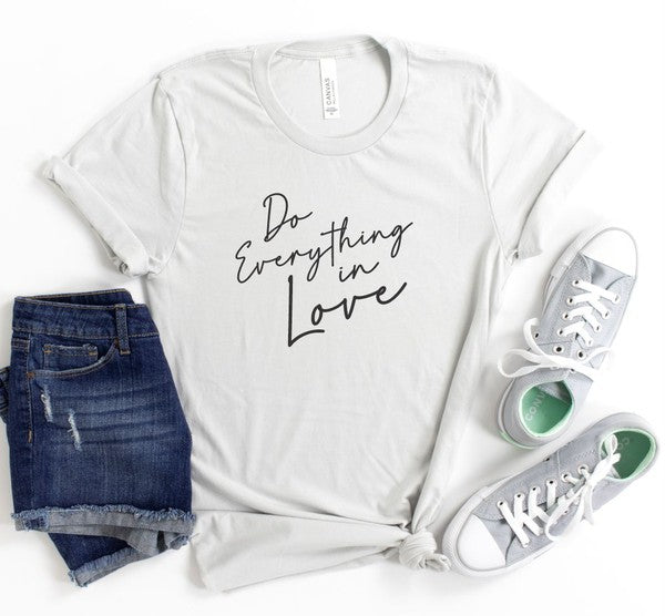 Camiseta Softstyle con cuello redondo Do Everything in Love