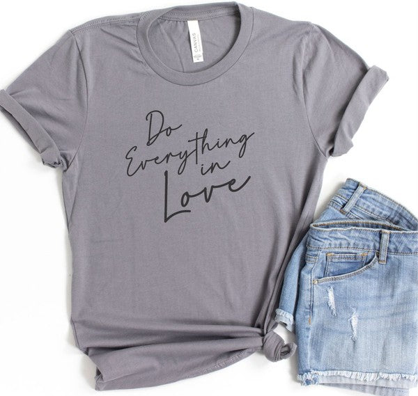 Camiseta Softstyle con cuello redondo Do Everything in Love