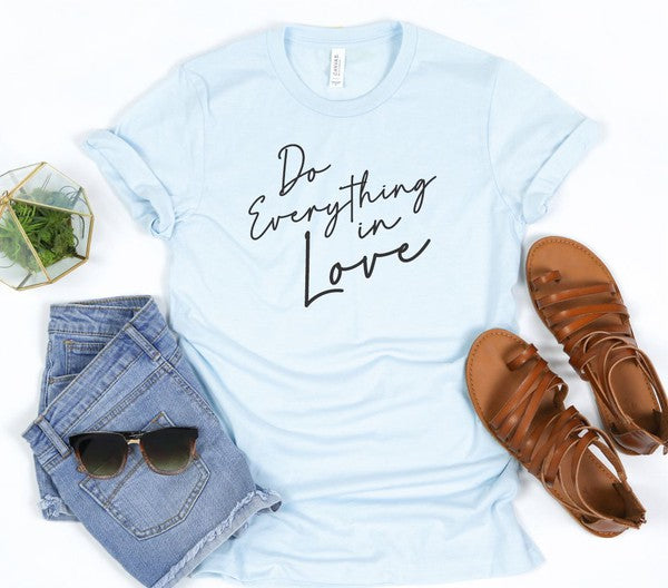 Camiseta Softstyle con cuello redondo Do Everything in Love