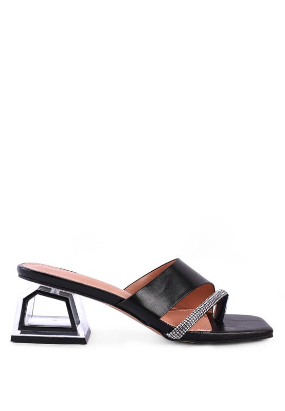 GOFLY NEVER MINIMAL LOW HEEL SANDALS