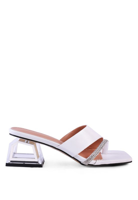 GOFLY NEVER MINIMAL LOW HEEL SANDALS