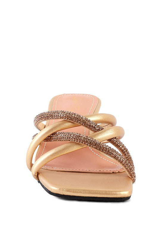 SANDALIAS PARISINAS TACÓN CORTADO DIAMANTE