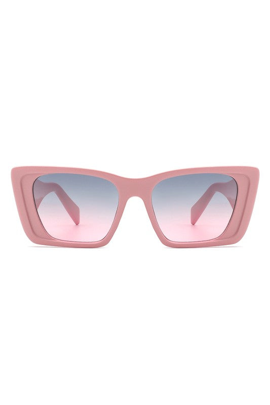 Gafas de sol cuadradas retro de gran tamaño con forma de ojo de gato