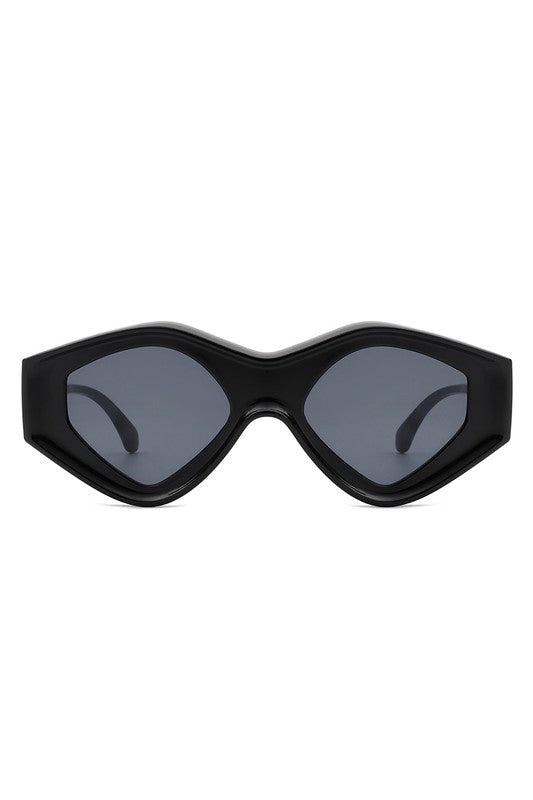 Lunettes De Soleil De Mode Futuriste Triangle Géométrique