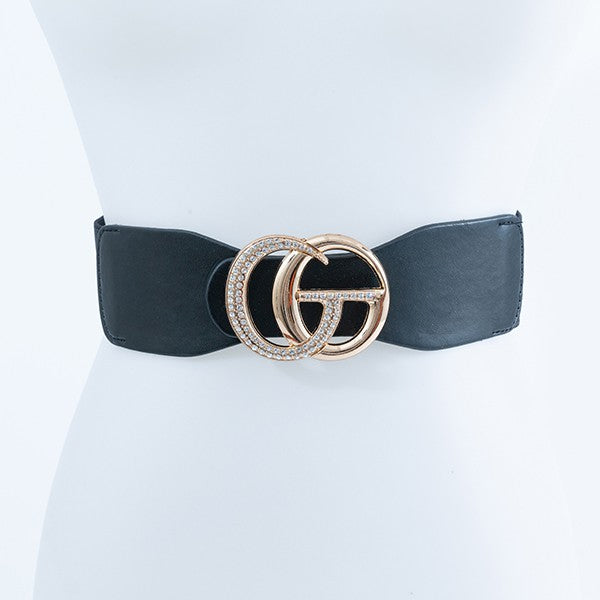 CEINTURE DE MODE À BOUCLE GG DORÉE