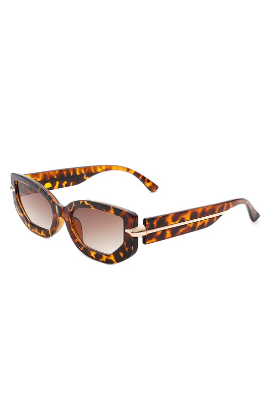 Gafas de sol rectangulares elegantes con forma de ojo de gato