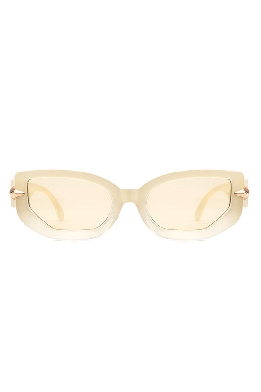 Gafas de sol rectangulares elegantes con forma de ojo de gato