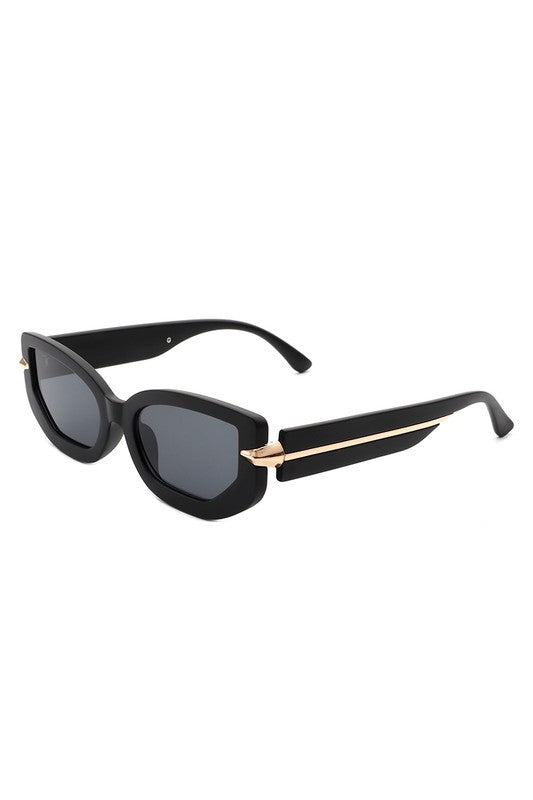 Gafas de sol rectangulares elegantes con forma de ojo de gato