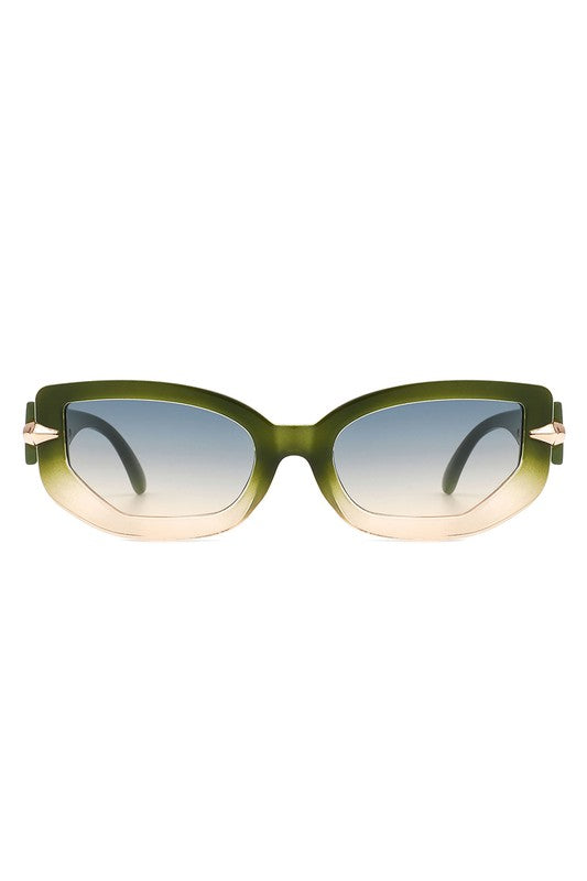 Gafas de sol rectangulares elegantes con forma de ojo de gato