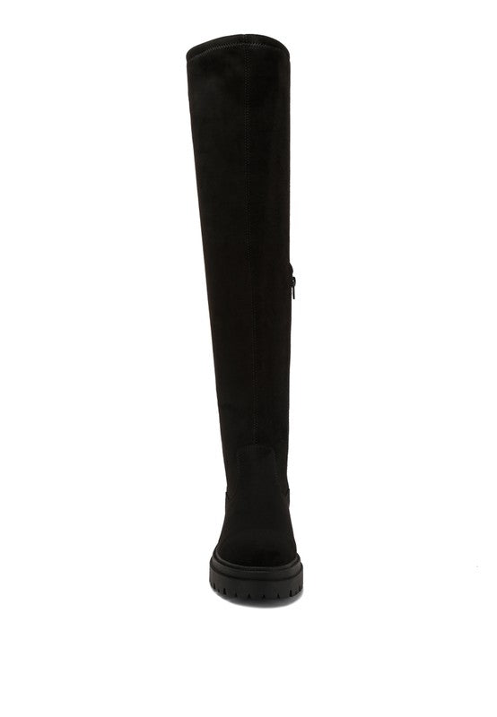 Babette Drawstring Detail Knee High Boots