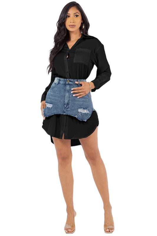 UNIQUE FASHION SHIRT DRESS