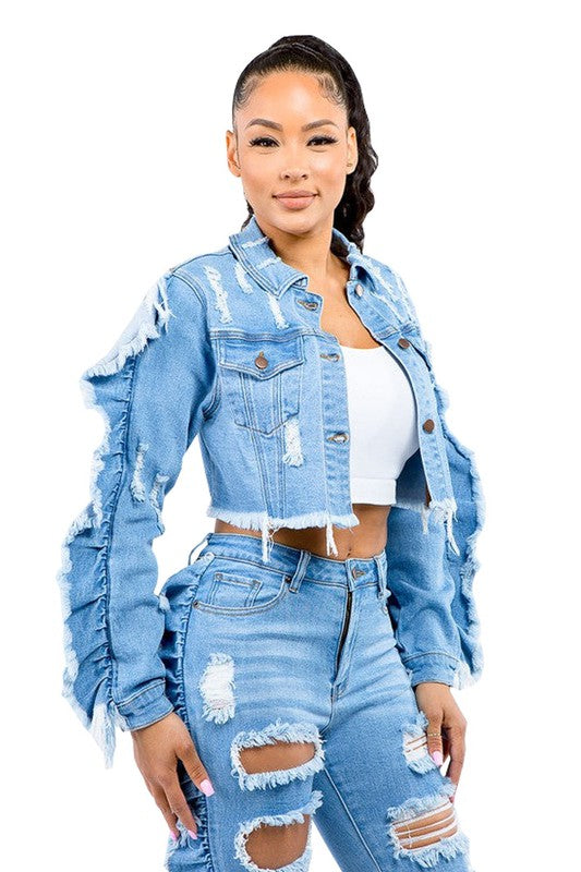 SEXY FASHION DENIM JACKET