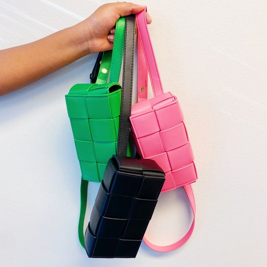 Bolso bandolera tejido Candy Cube