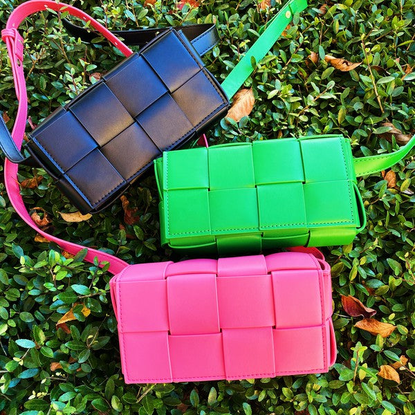 Bolso bandolera tejido Candy Cube