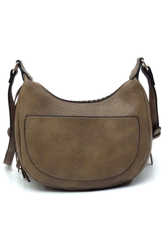 Bolso bandolera hobo con flecos