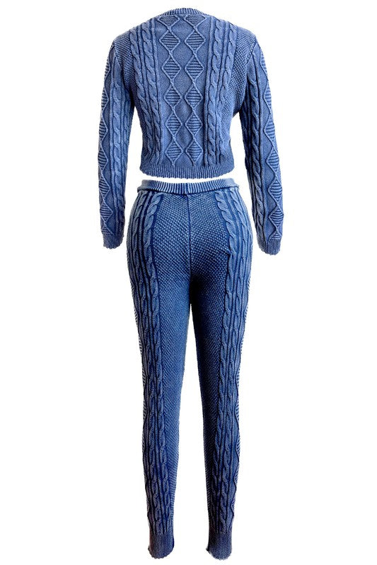 FASHION 2PC SWEATER PANTS SET