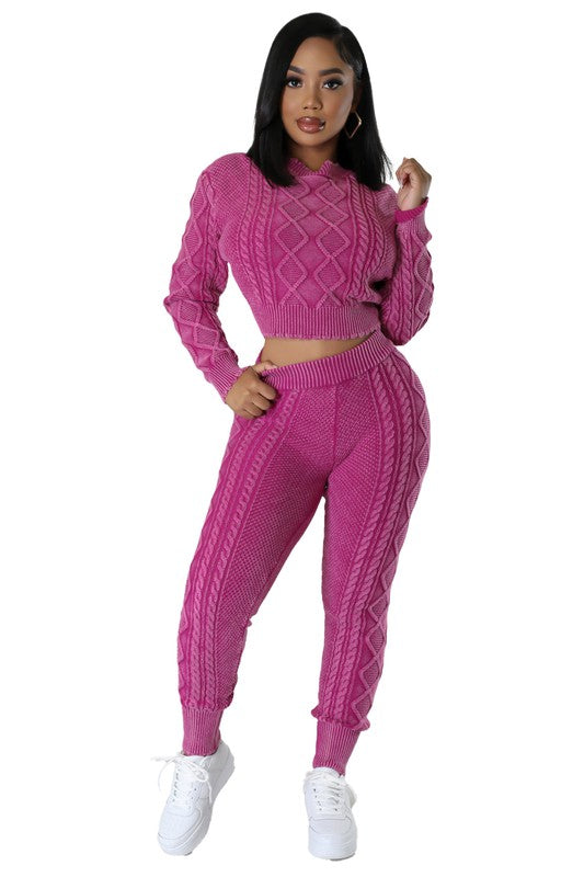 FASHION 2PC SWEATER PANTS SET