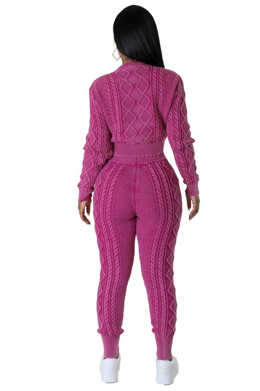 FASHION 2PC SWEATER PANTS SET