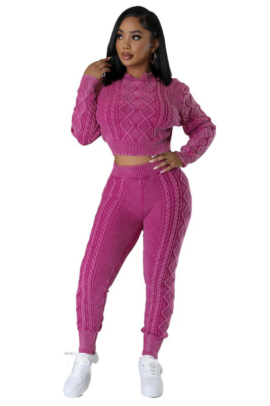 FASHION 2PC SWEATER PANTS SET