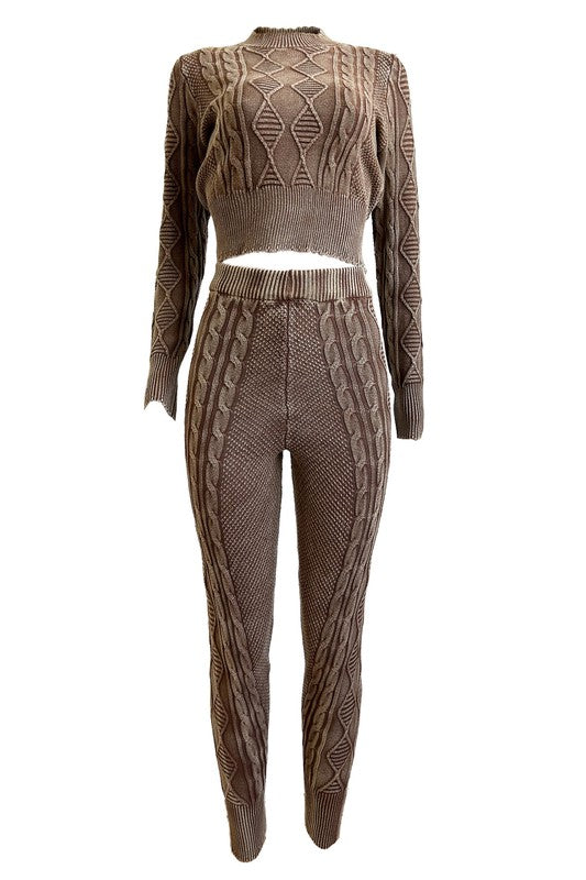 FASHION 2PC SWEATER PANTS SET