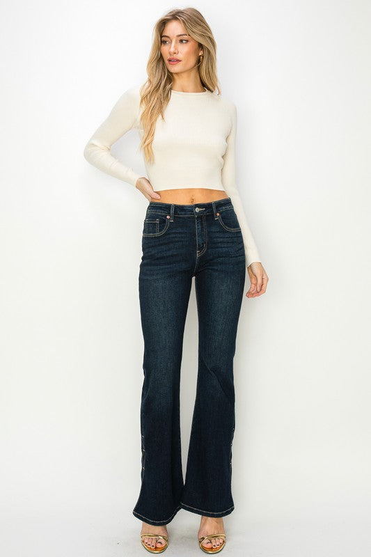 HIGH RISE FLARE JEANS