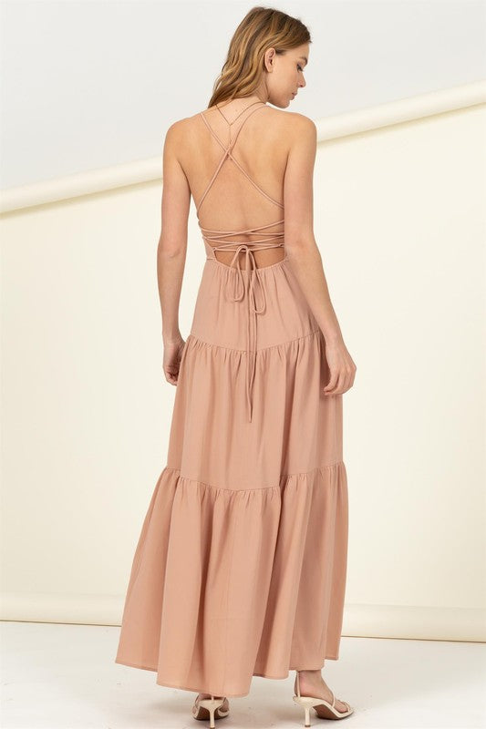 Said Yes Tiered Maxi Dress