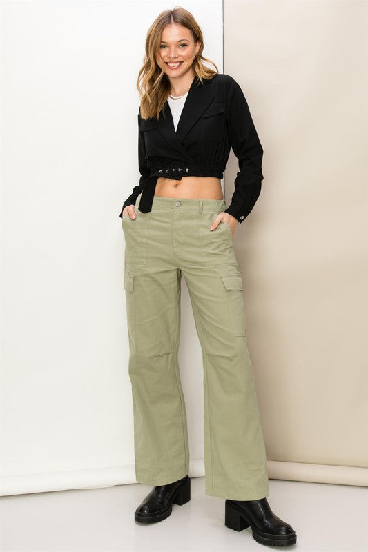 Pantalon cargo taille haute Weekend Chiller