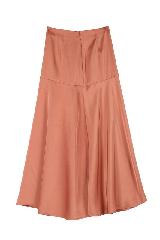 Ensemble robe sirène deux pièces en satin habillé