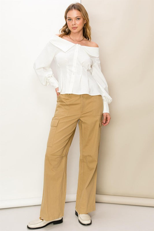 Pantalon cargo taille haute Weekend Chiller