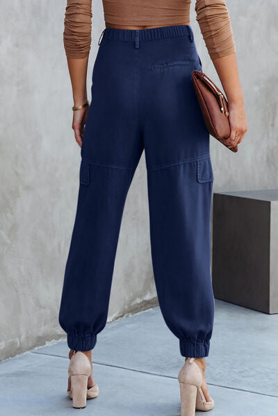 High Waist Cargo Pants