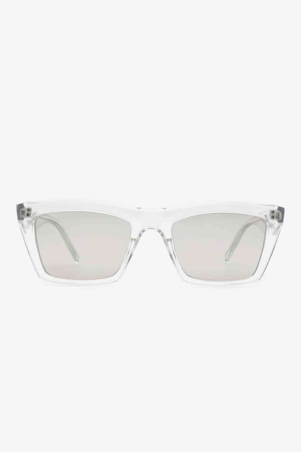 Gafas de sol rectangulares con montura de propionato de celulosa