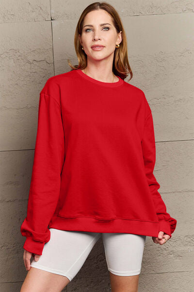 Full Size IF I'M TOO MUCH THEN GO FIND LESS Round Neck Sweatshirt