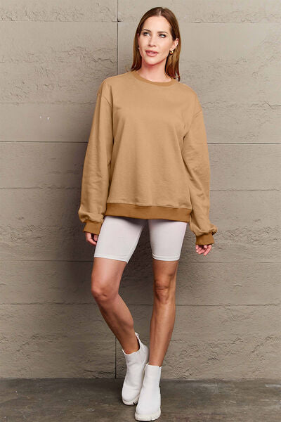 Full Size IF I'M TOO MUCH THEN GO FIND LESS Round Neck Sweatshirt