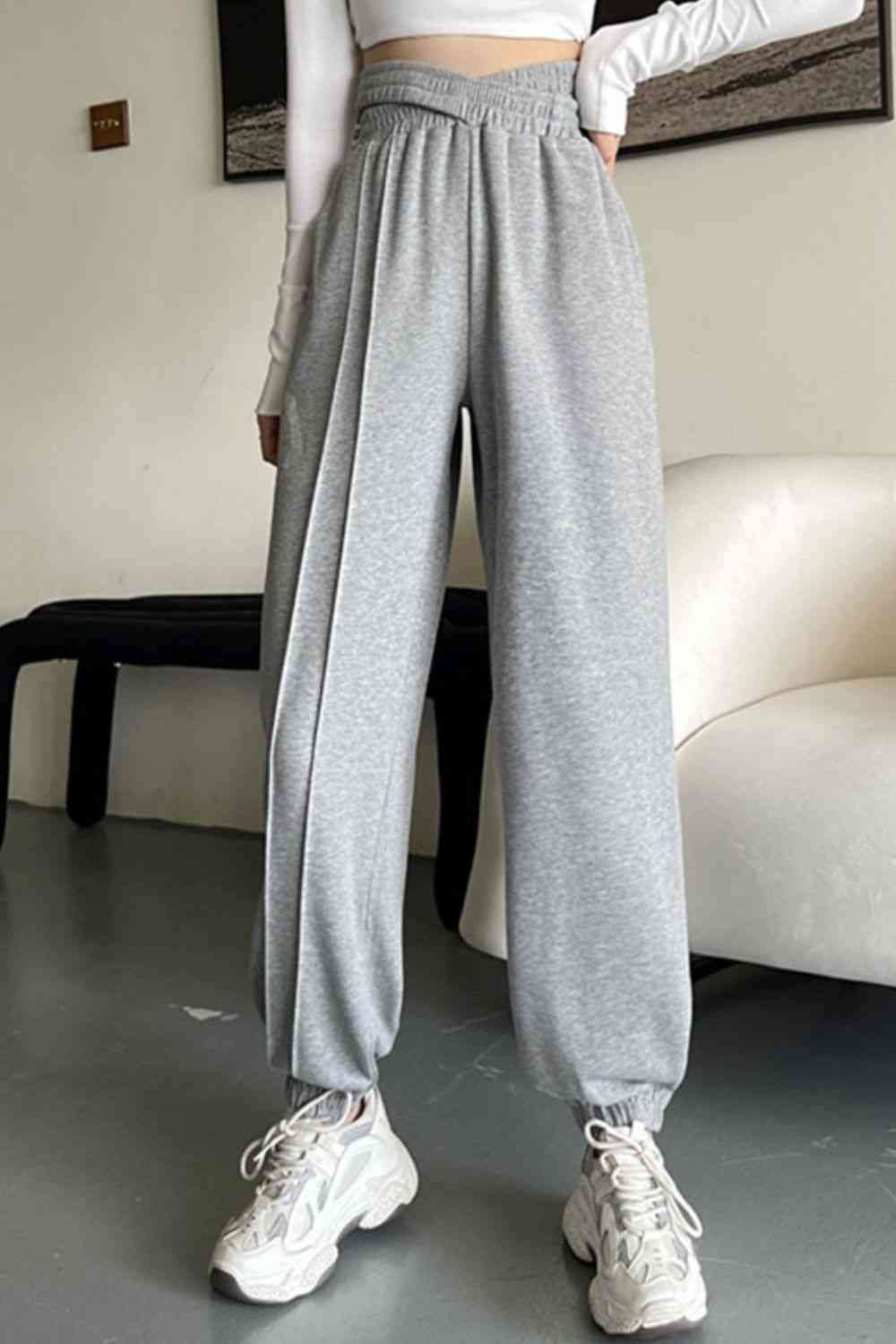 Pantalon de survêtement long entrecroisé