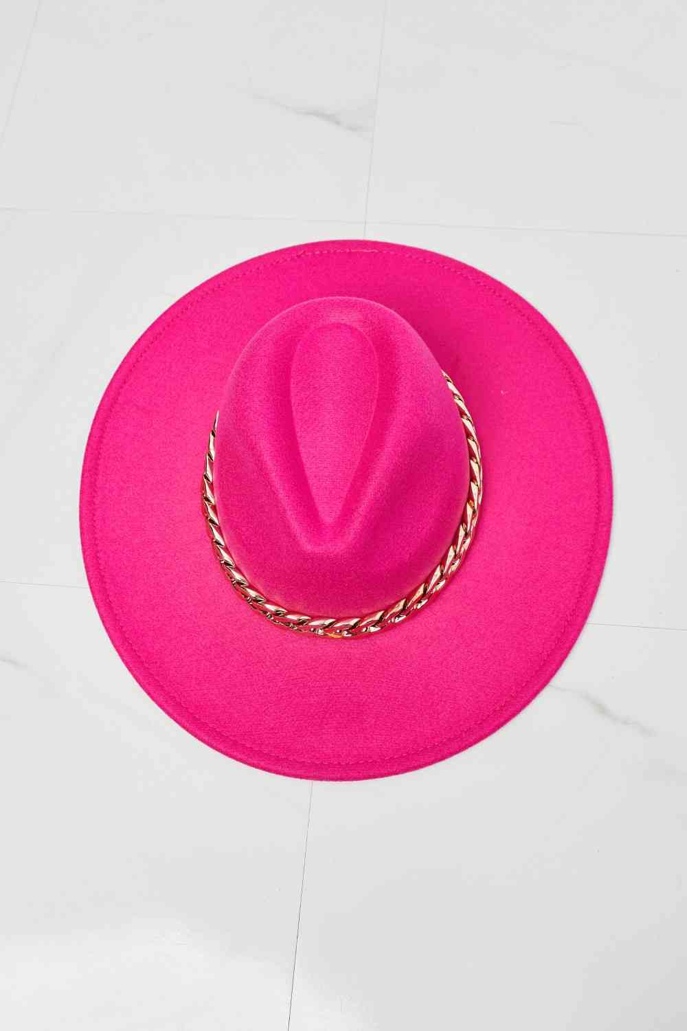 Chapeau Fedora Fame Keep Your Promise en rose