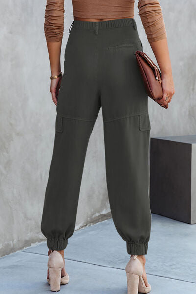 Pantalones cargo de cintura alta